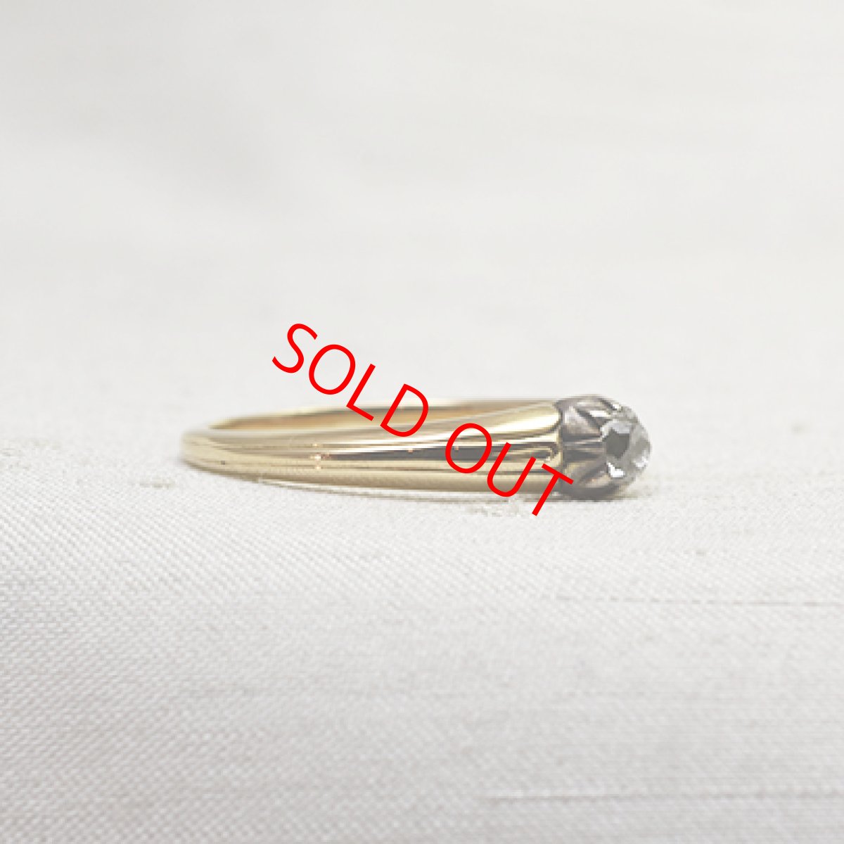 画像4: Sold ゴールド・シルバー　ダイヤモンドリング (4)