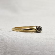 画像4: Sold ゴールド・シルバー　ダイヤモンドリング (4)