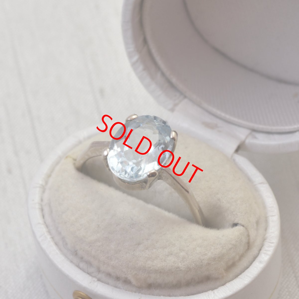 画像7: 18ct.アクアマリンリング (7)