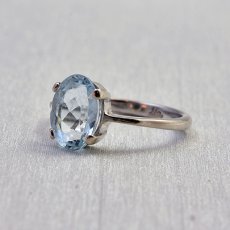 画像2: 18ct.アクアマリンリング (2)