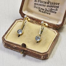 画像5: 15ct.アクアマリン・パールイヤリング 商談中 (5)