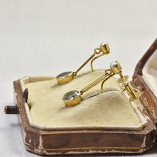 画像6: 15ct.アクアマリン・パールイヤリング 商談中 (6)
