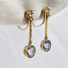 画像4: 15ct.アクアマリン・パールイヤリング 商談中 (4)