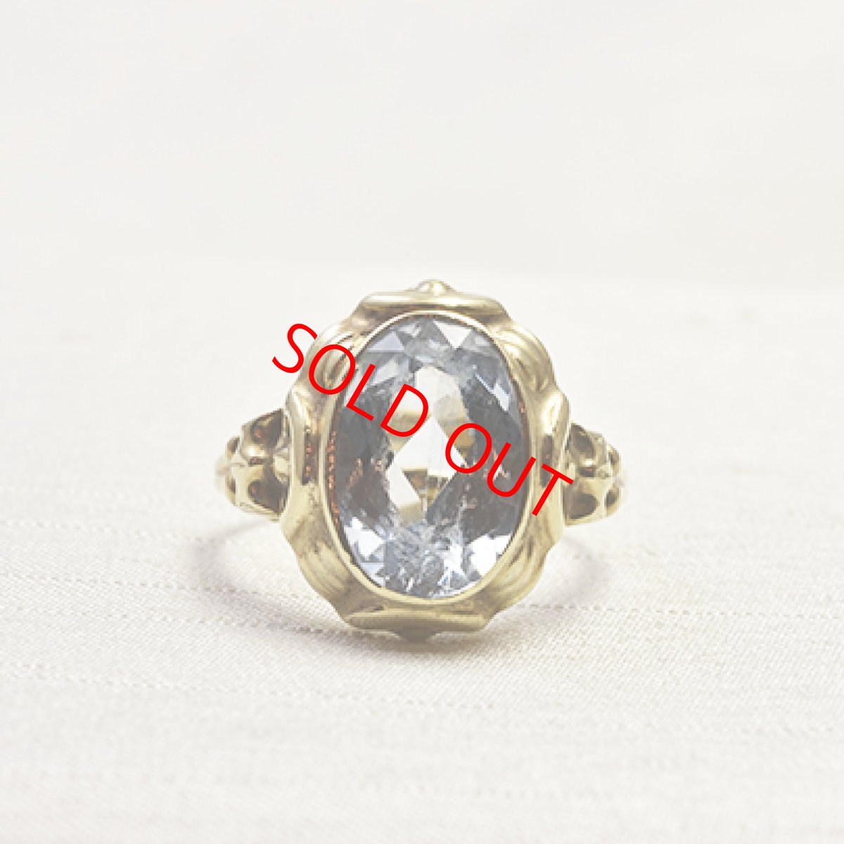 画像1: 8ct.シンセティックスピネルリング (1)