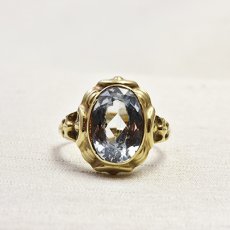 画像1: 8ct.シンセティックスピネルリング (1)