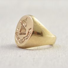 画像2: 9ct.インタリオリング (2)