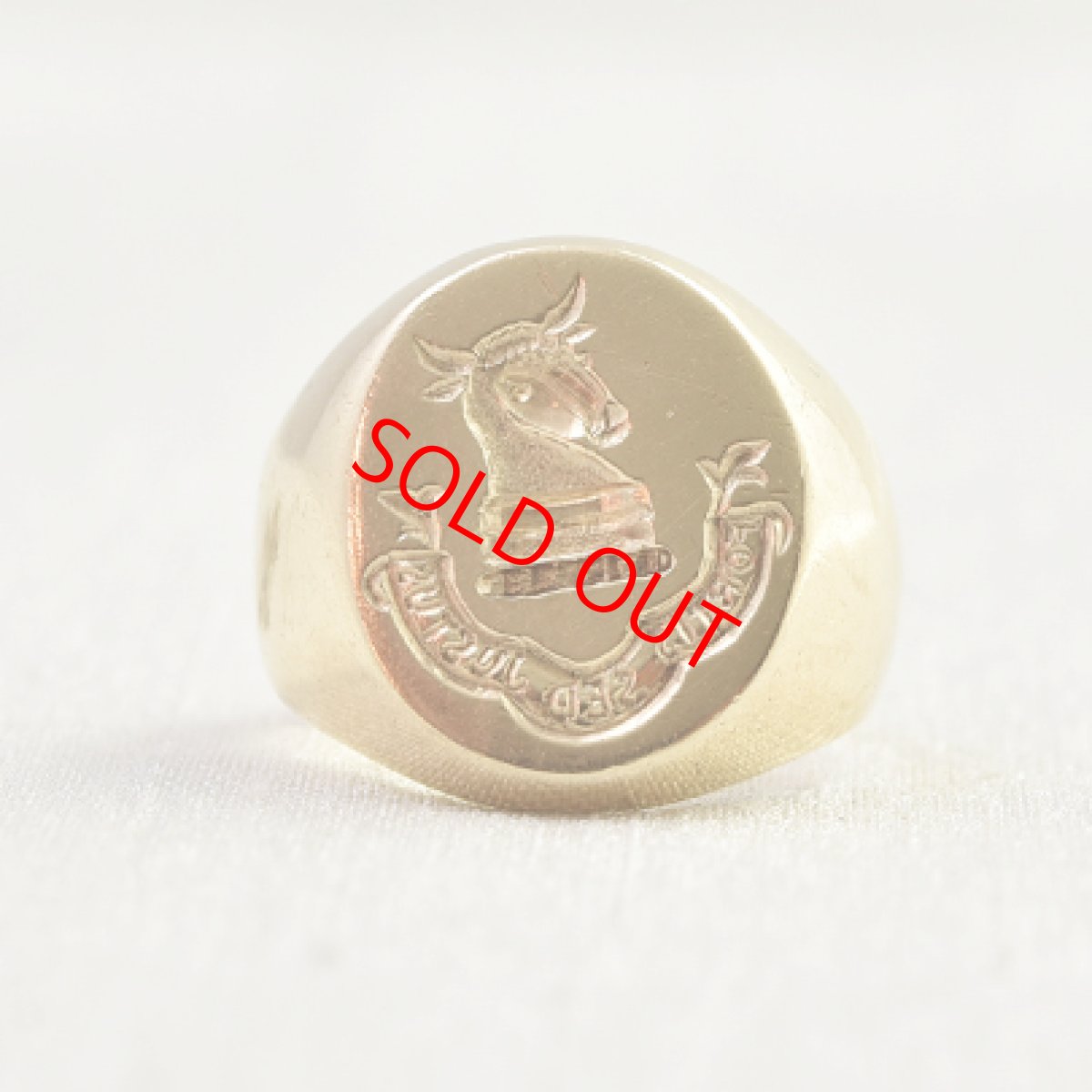 画像1: 9ct.インタリオリング (1)