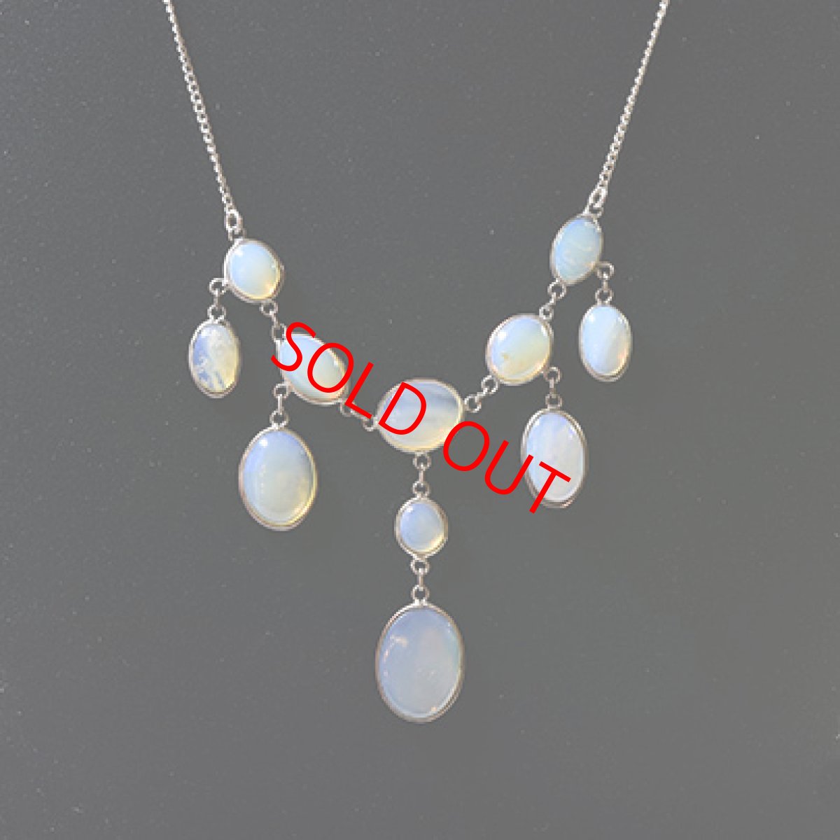 画像1: メタル,オパールネックレス (1)