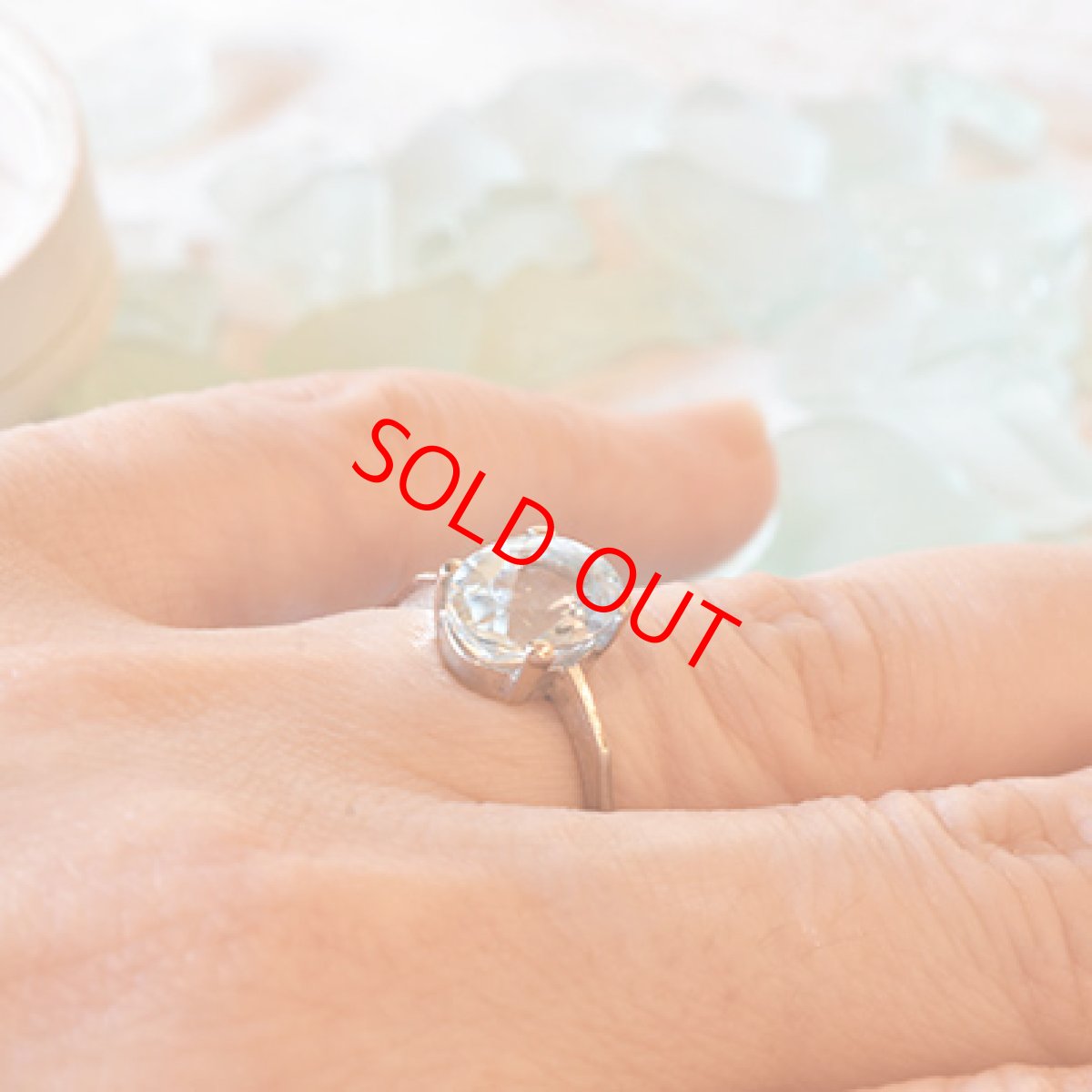 画像9: 18ct.アクアマリンリング (9)