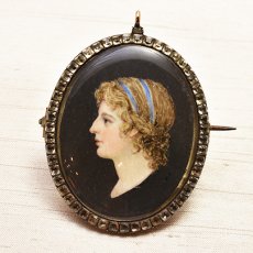 画像1: Sold シルバー.ペースト ミニアチュールブローチ (1)