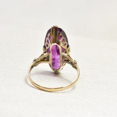 画像4: 18金シンセティックサファイア　リング (4)