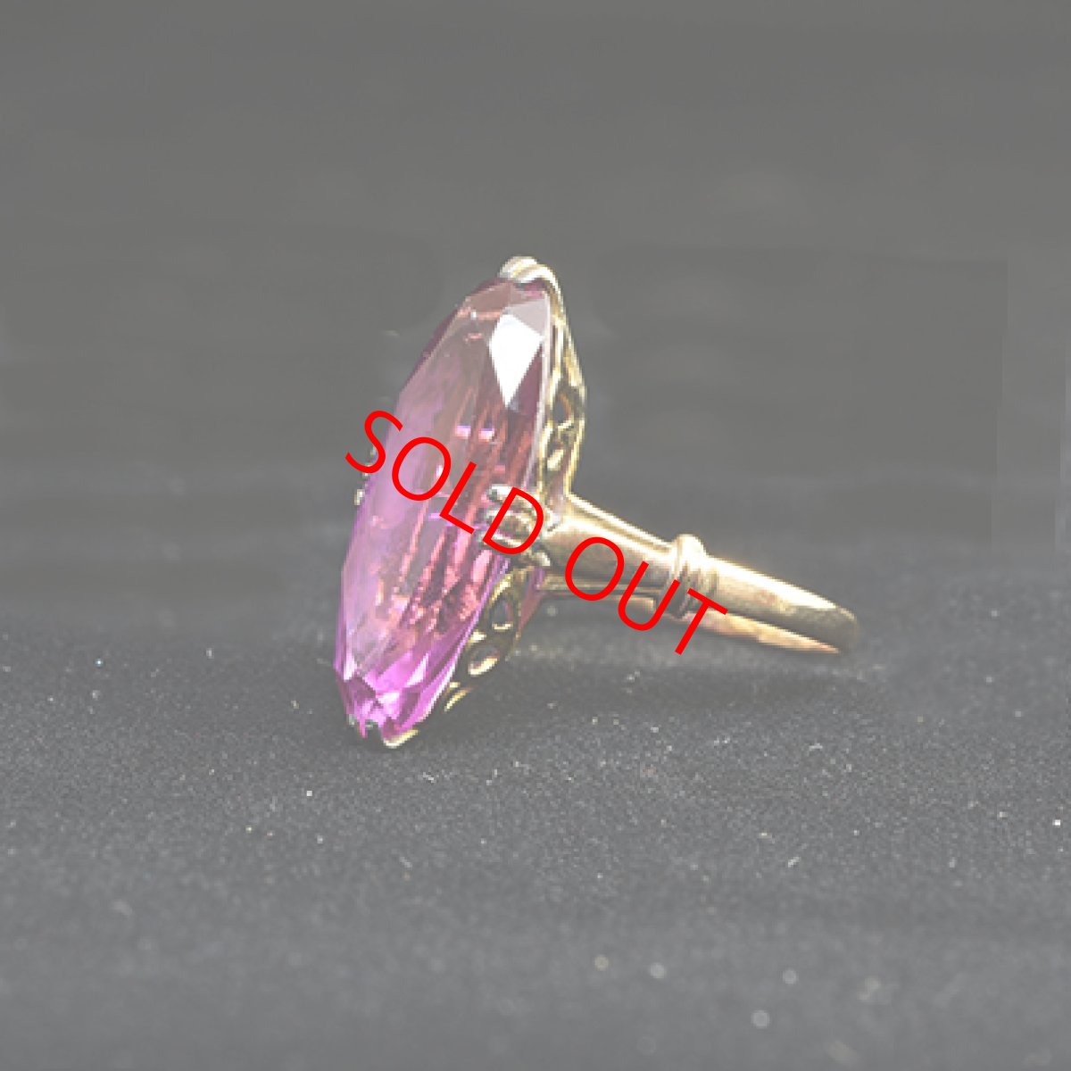 画像6: 18金シンセティックサファイア　リング (6)