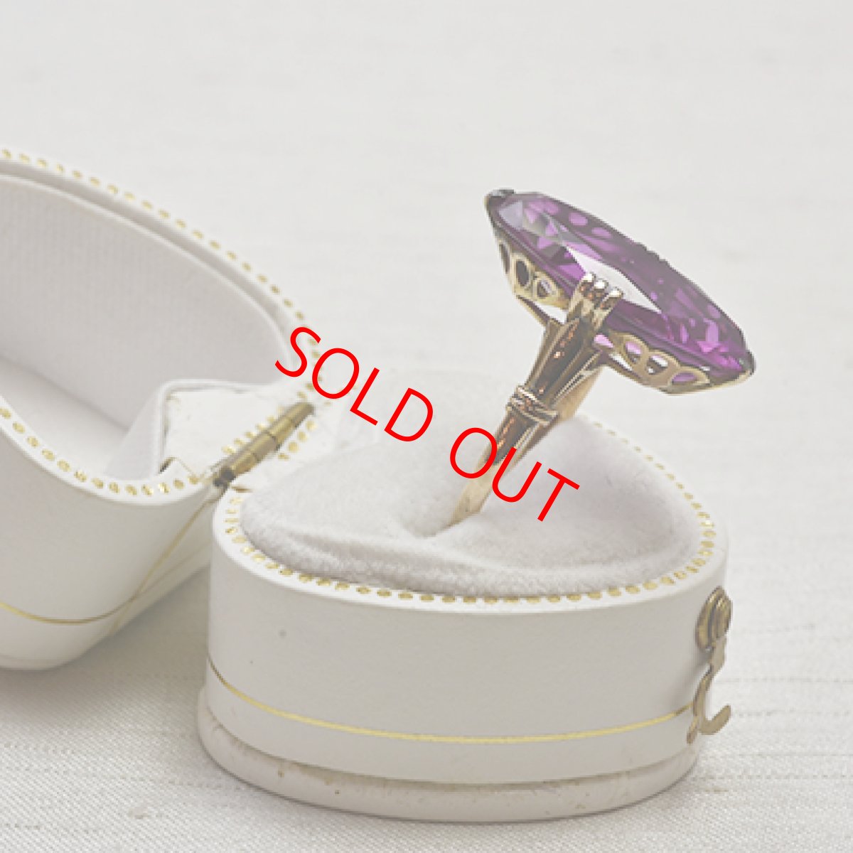 画像7: 18金シンセティックサファイア　リング (7)