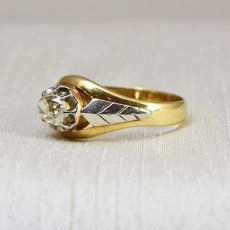 画像2: 18ct.(pt)ダイヤモンドリング (2)
