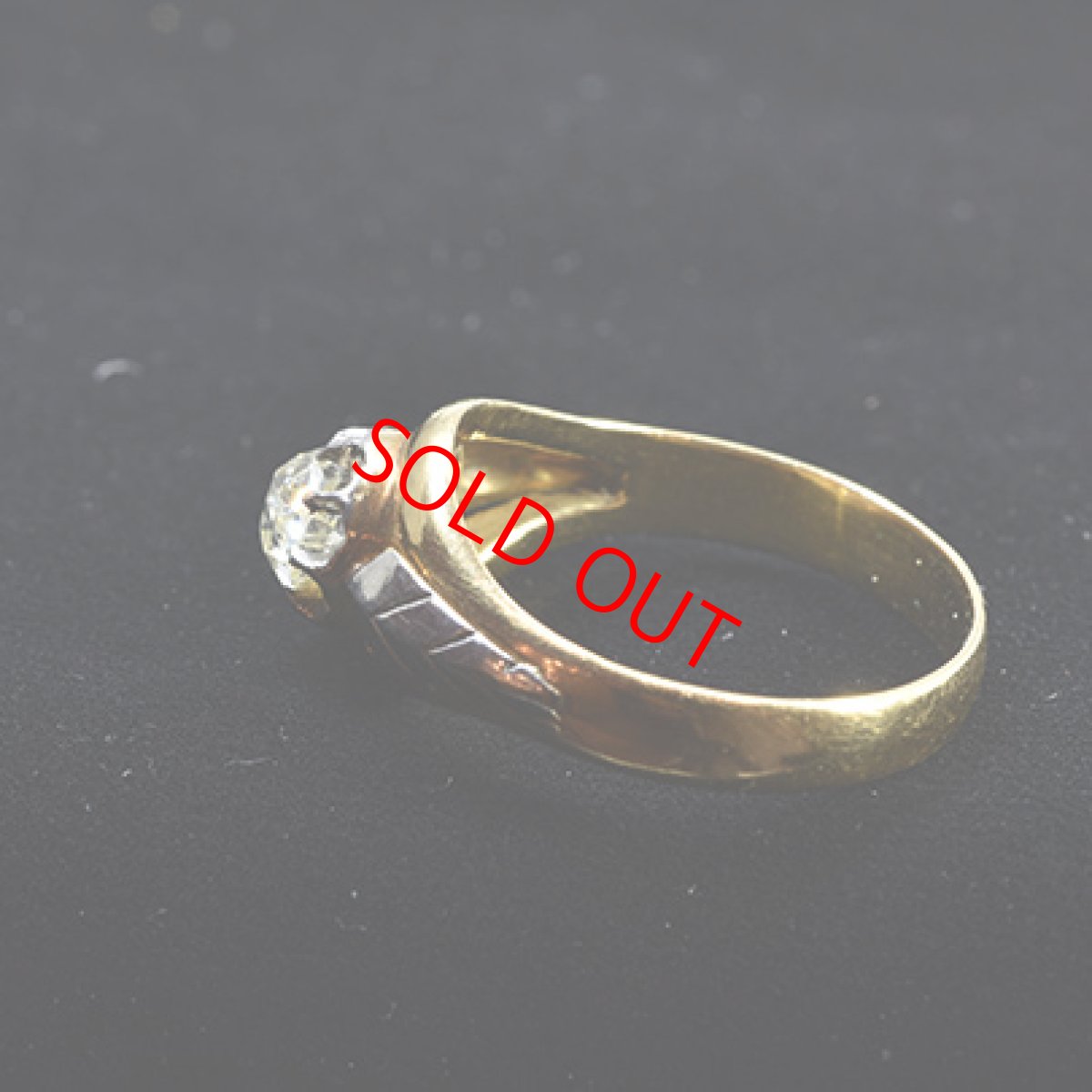 画像7: Sold 18ct.(pt)ダイヤモンドリング (7)