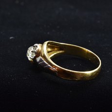 画像7: 18ct.(pt)ダイヤモンドリング (7)