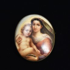 画像3: Sold svギルド　ポーセレンブローチ (3)