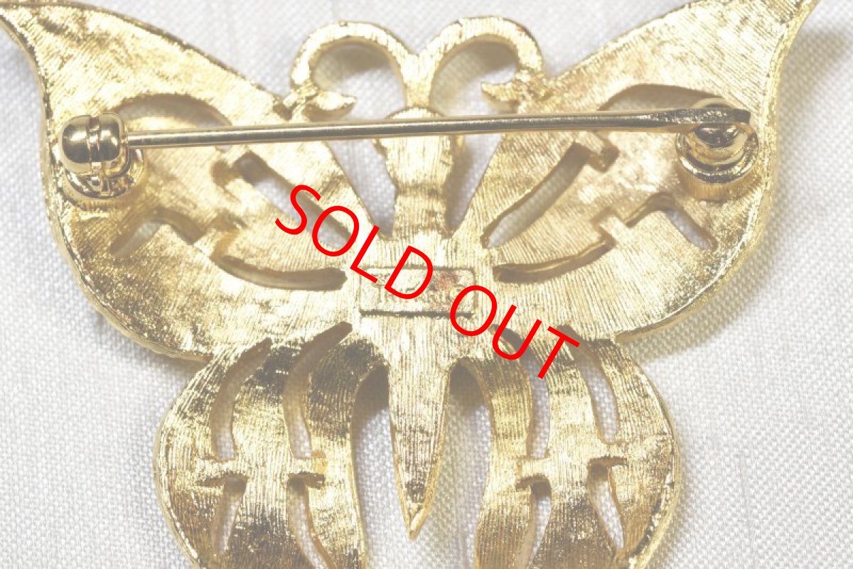 画像2: メタル バタフライブローチ ＴＲＩＦＡＲＩ (2)