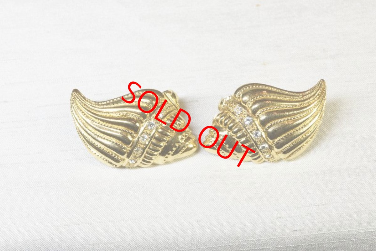 画像1: メタル グラスイヤリング Kenneth J Lane for AVON (1)