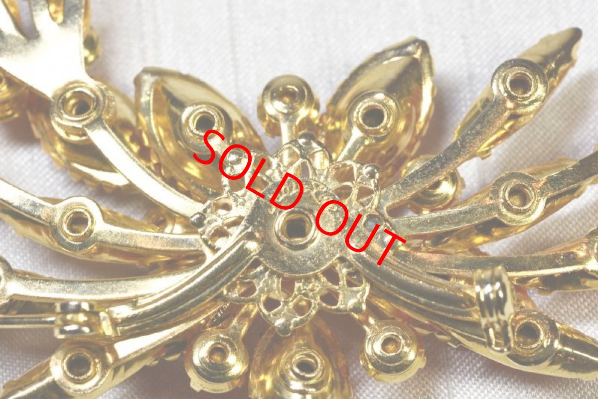 画像3: Sold メタル グラスブローチ Judy Lee  (3)