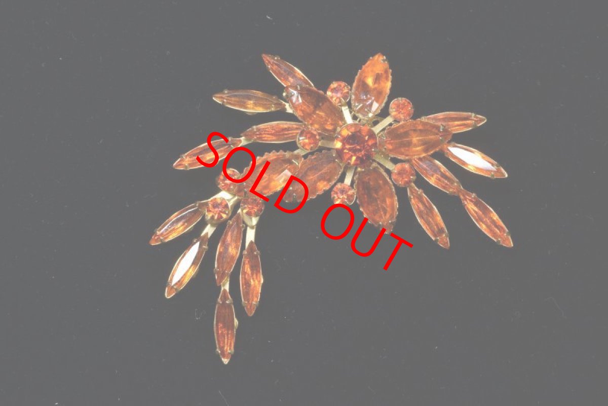 画像4: Sold メタル グラスブローチ Judy Lee  (4)