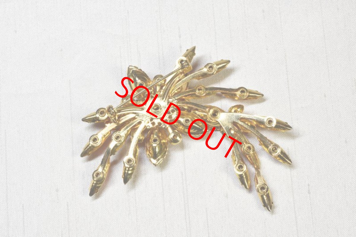 画像2: Sold メタル グラスブローチ Judy Lee  (2)