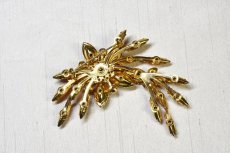 画像2: Sold メタル グラスブローチ Judy Lee  (2)