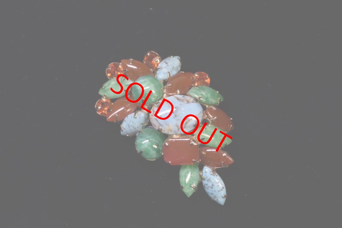 画像3: メタル グラスブローチ (3)