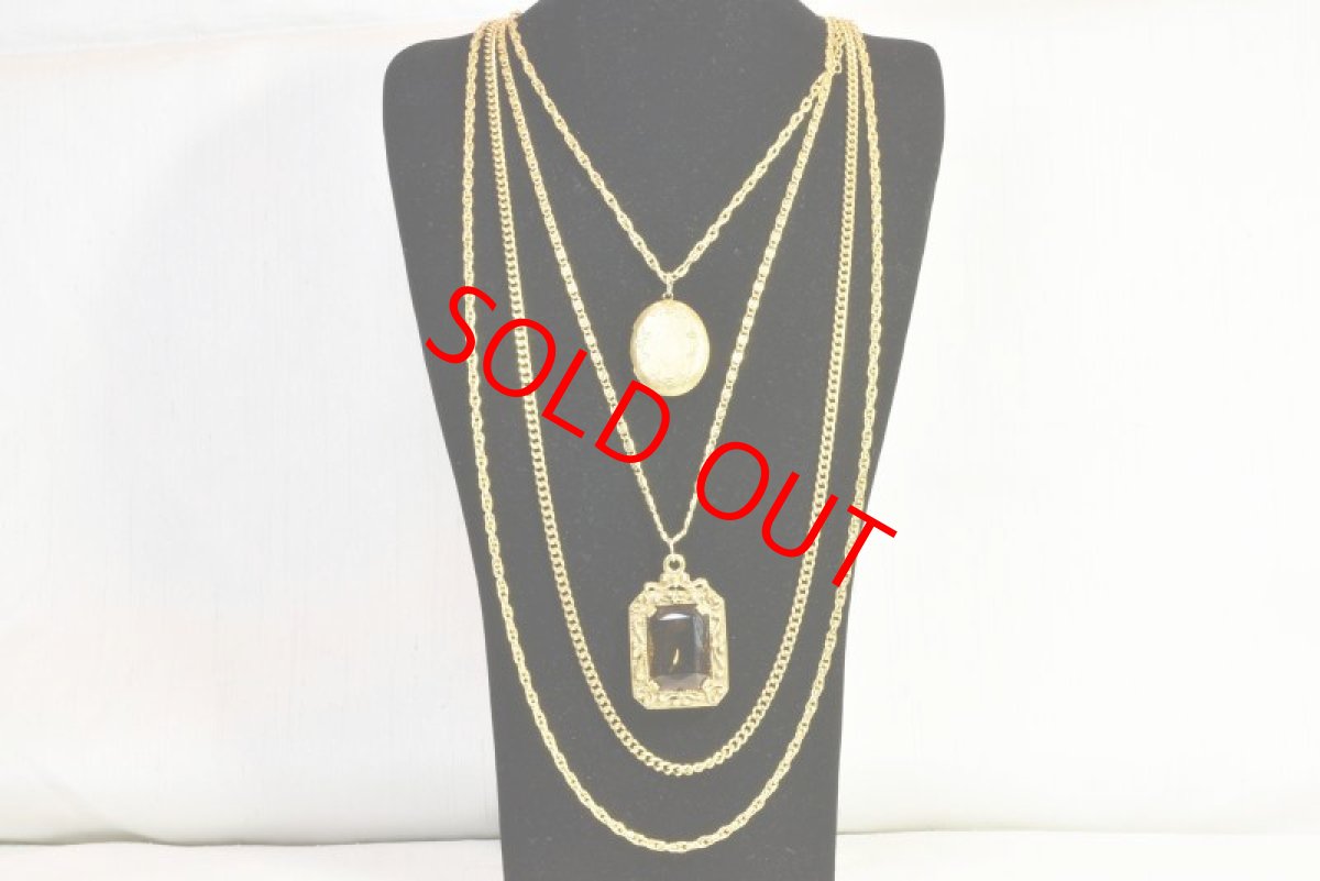 画像1: メタルグラスネックレス　GOLDETTE (1)