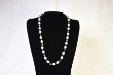 画像1: メタル フェイクパールネックレス (1)