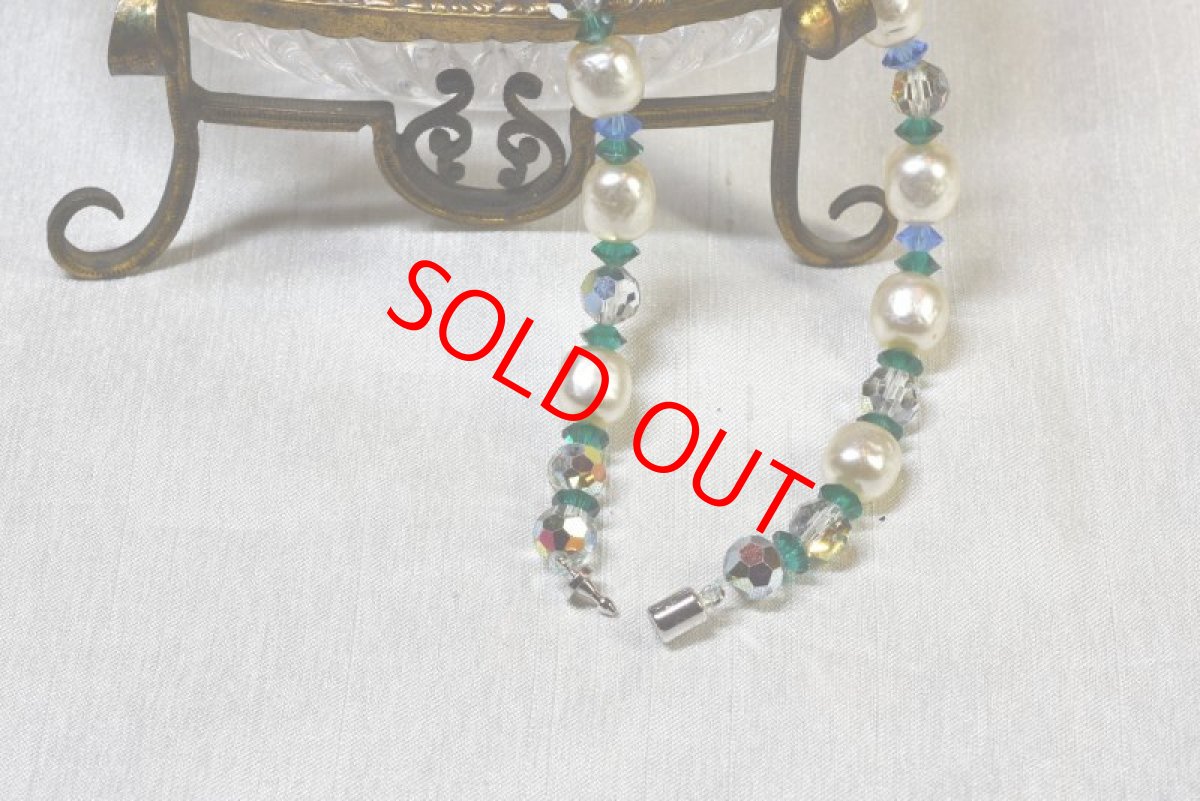 画像3: メタル フェイクパールネックレス (3)