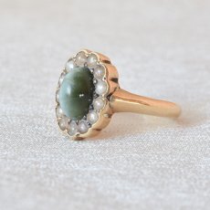 画像2: 14ct，クォーツキャッツアイリング (2)