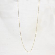 画像1: ゴールド.ナチュラルパールネックレス (1)