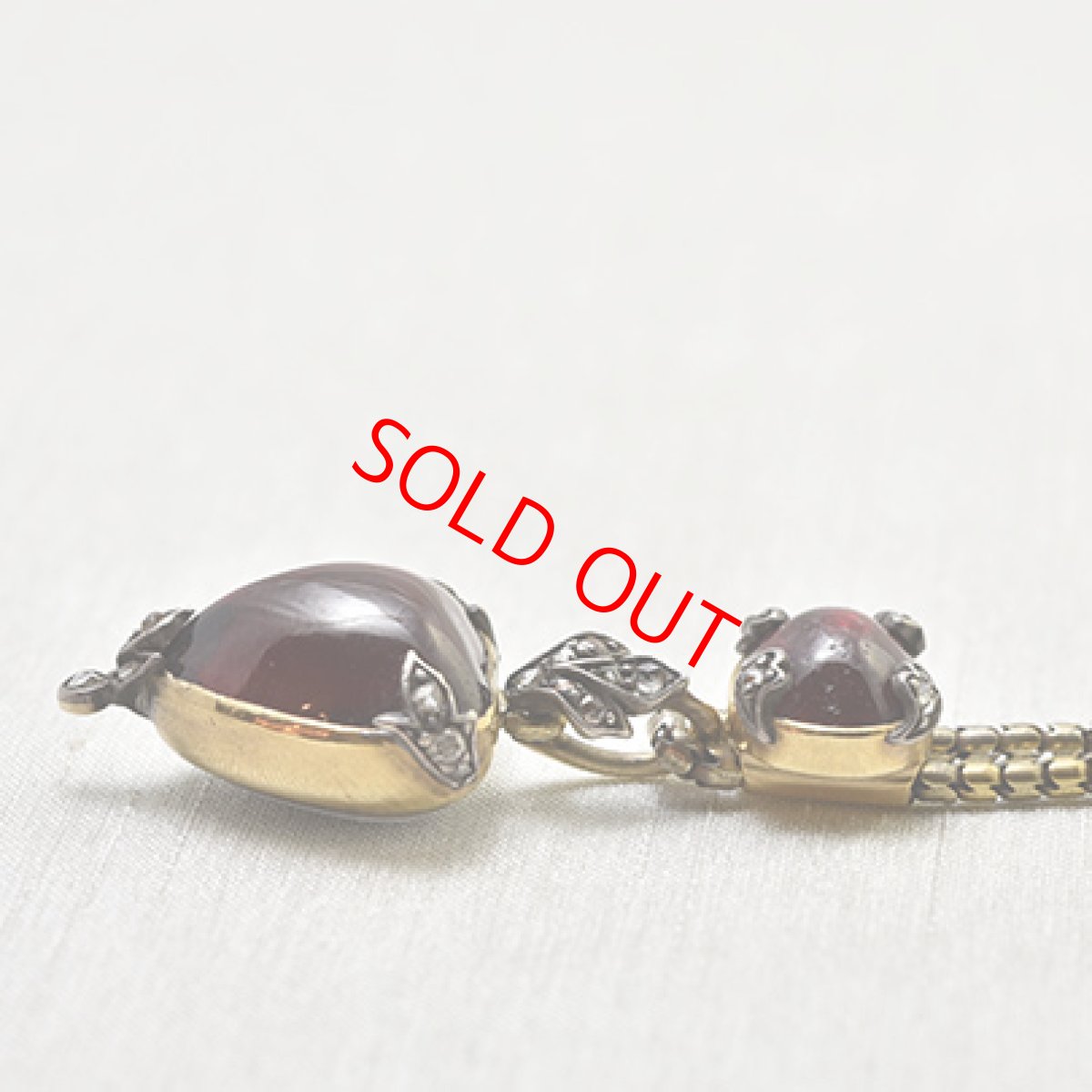 画像5: Sold ゴールド.シルバー,.ガーネット ・ダイヤモンドペンダント (5)