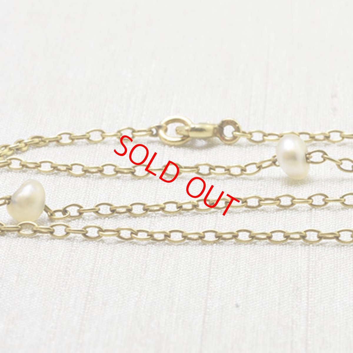 画像3: ゴールド.ナチュラルパールネックレス (3)