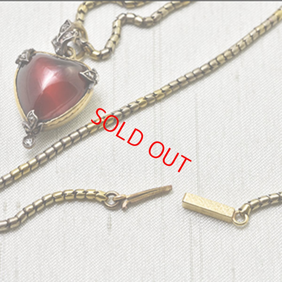 画像6: Sold ゴールド.シルバー,.ガーネット ・ダイヤモンドペンダント (6)