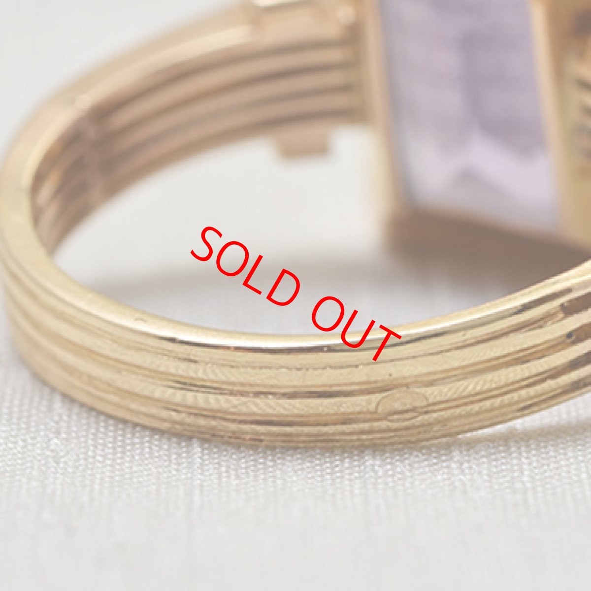 画像6: 18ct.アメシストインタリオリング (6)