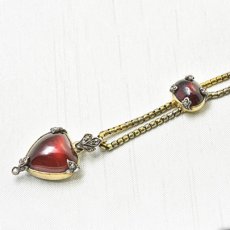 画像7: Sold ゴールド.シルバー,.ガーネット ・ダイヤモンドペンダント (7)
