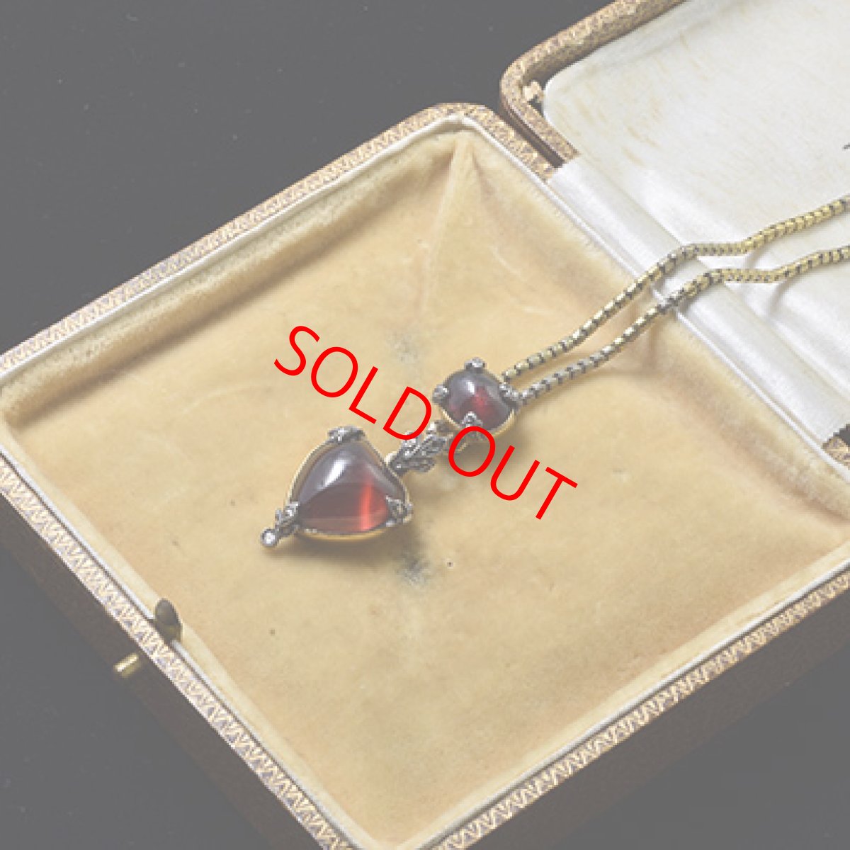 画像9: Sold ゴールド.シルバー,.ガーネット ・ダイヤモンドペンダント (9)