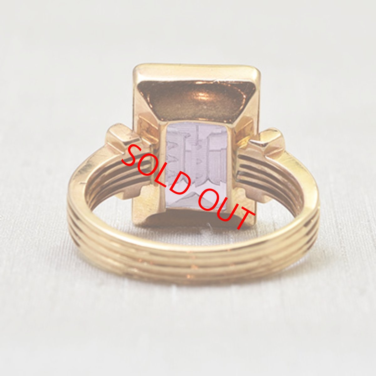 画像4: 18ct.アメシストインタリオリング (4)