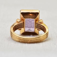 画像4: 18ct.アメシストインタリオリング (4)
