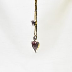 画像3: Sold ゴールド.シルバー,.ガーネット ・ダイヤモンドペンダント (3)