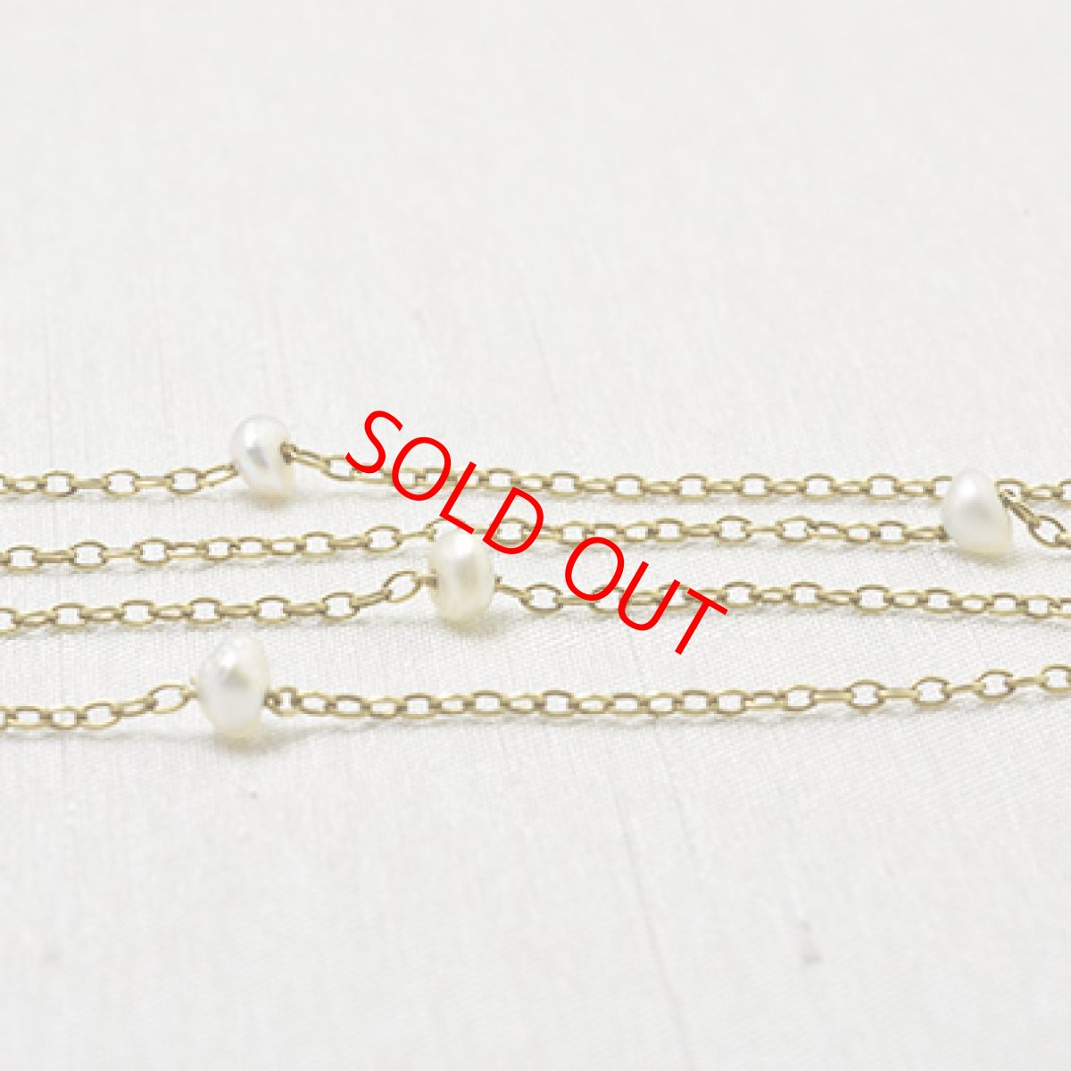 画像2: ゴールド.ナチュラルパールネックレス (2)