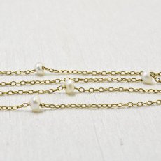 画像2: ゴールド.ナチュラルパールネックレス (2)