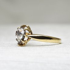 画像2: 14ct.Sv.ダイヤモンドリング (2)