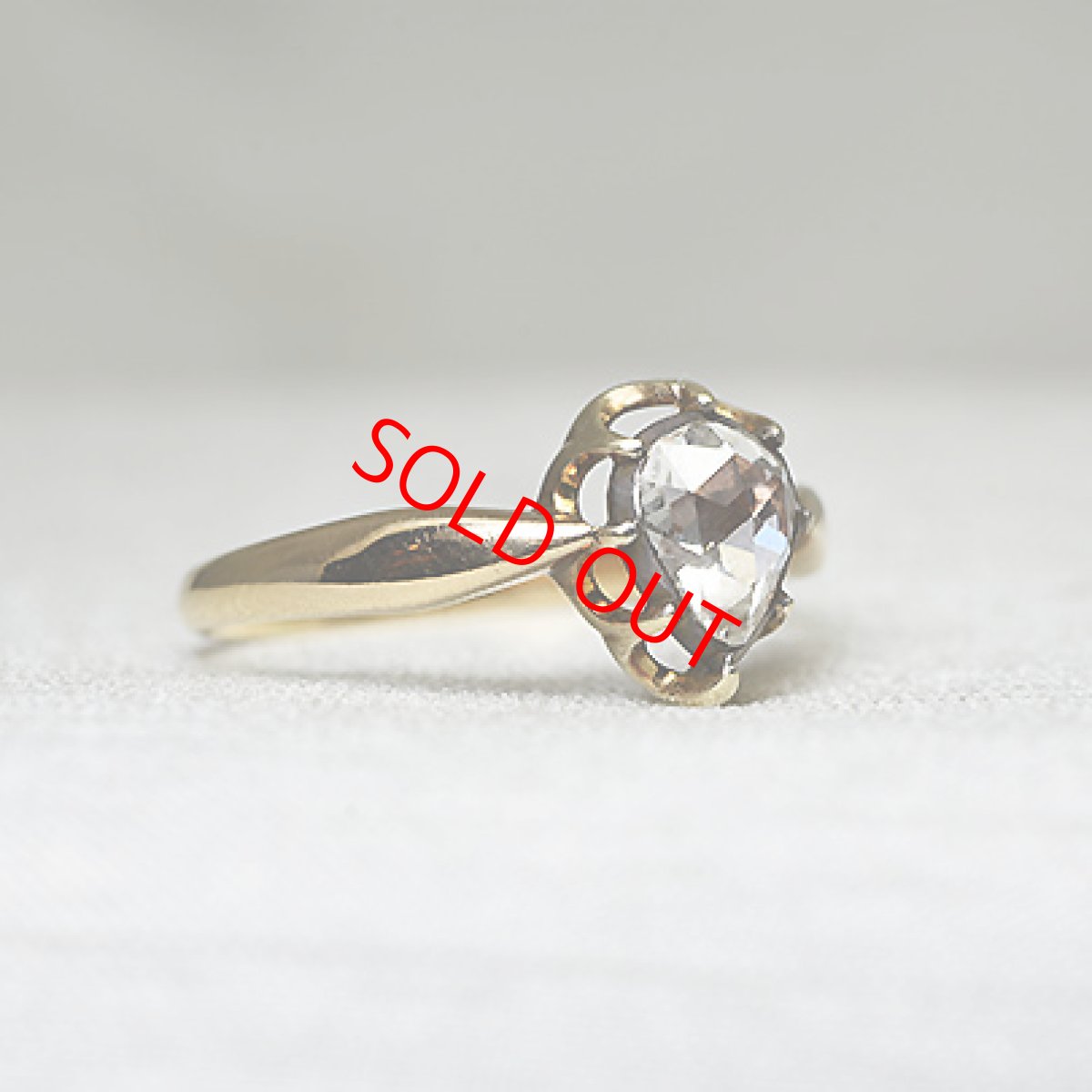 画像4: 14ct.Sv.ダイヤモンドリング (4)