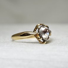 画像4: 14ct.Sv.ダイヤモンドリング (4)