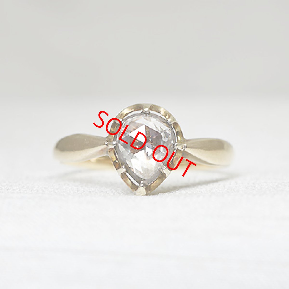 画像1: 14ct.Sv.ダイヤモンドリング (1)