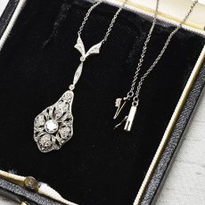 画像4: 14ct.(Pt).ダイヤモンドペンダント (4)