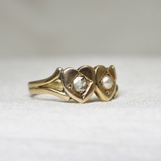 画像4: ゴールド.ダイヤ.パールリング (4)